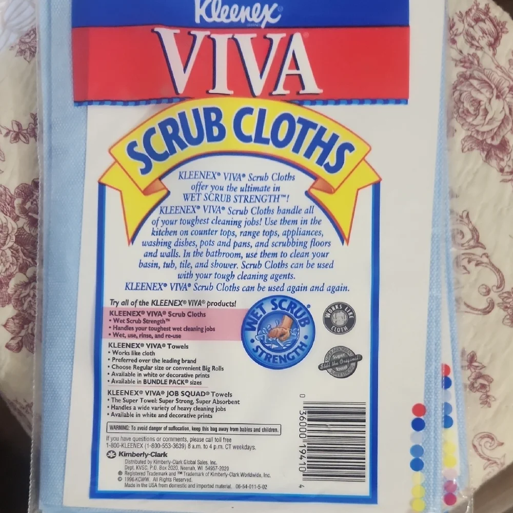 Viva kleenex scrub